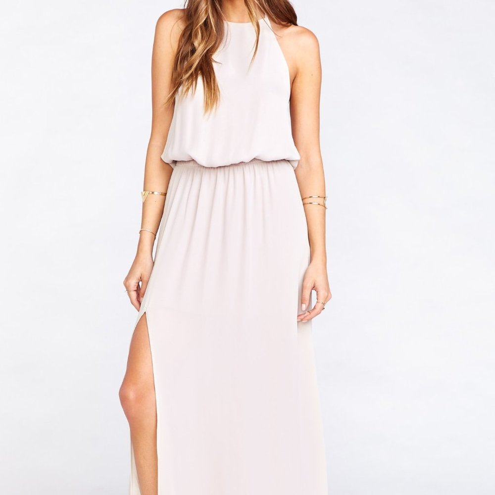 Show Me Your MuMu Heather Halter Maxi Dress NWT Size Medium